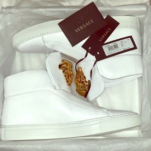 Versace Men White Shoe Size 41 US 8.5 to 9